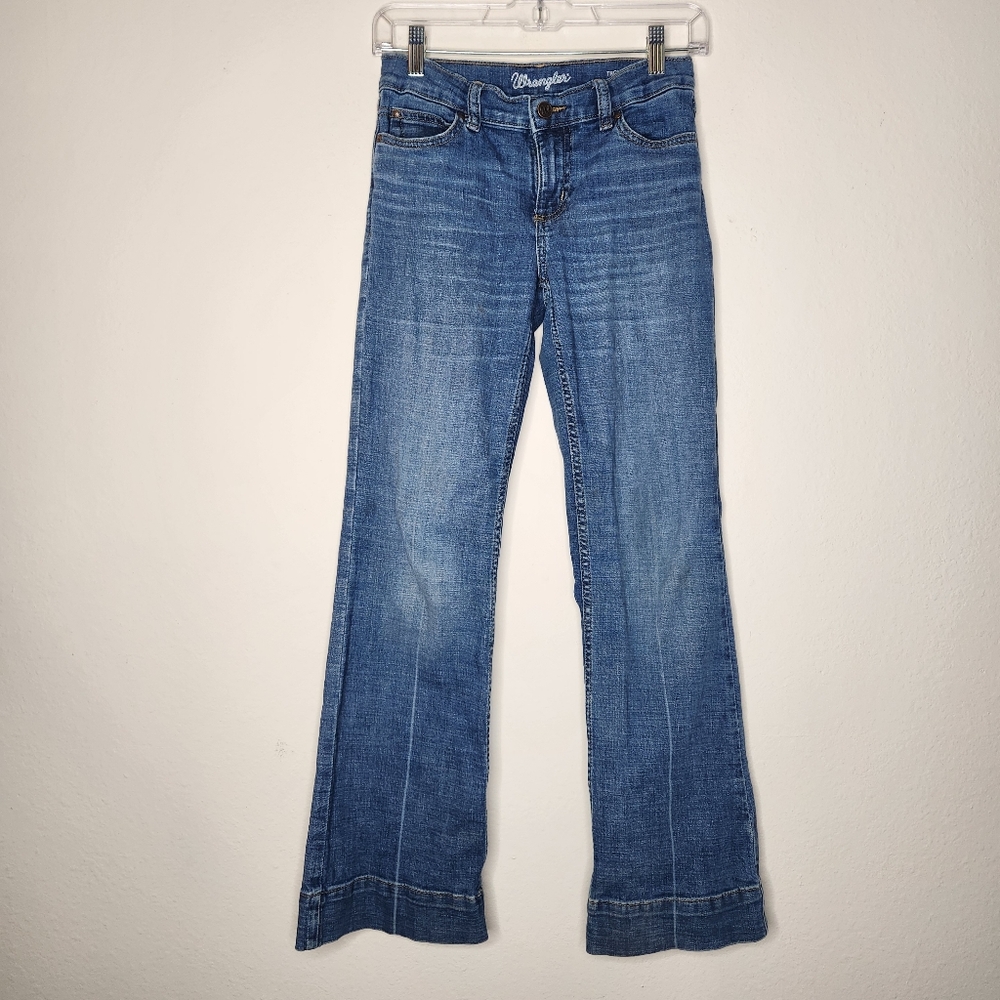 Wranglers Girls Size Large Retro Trouser Bootcut Jeans
